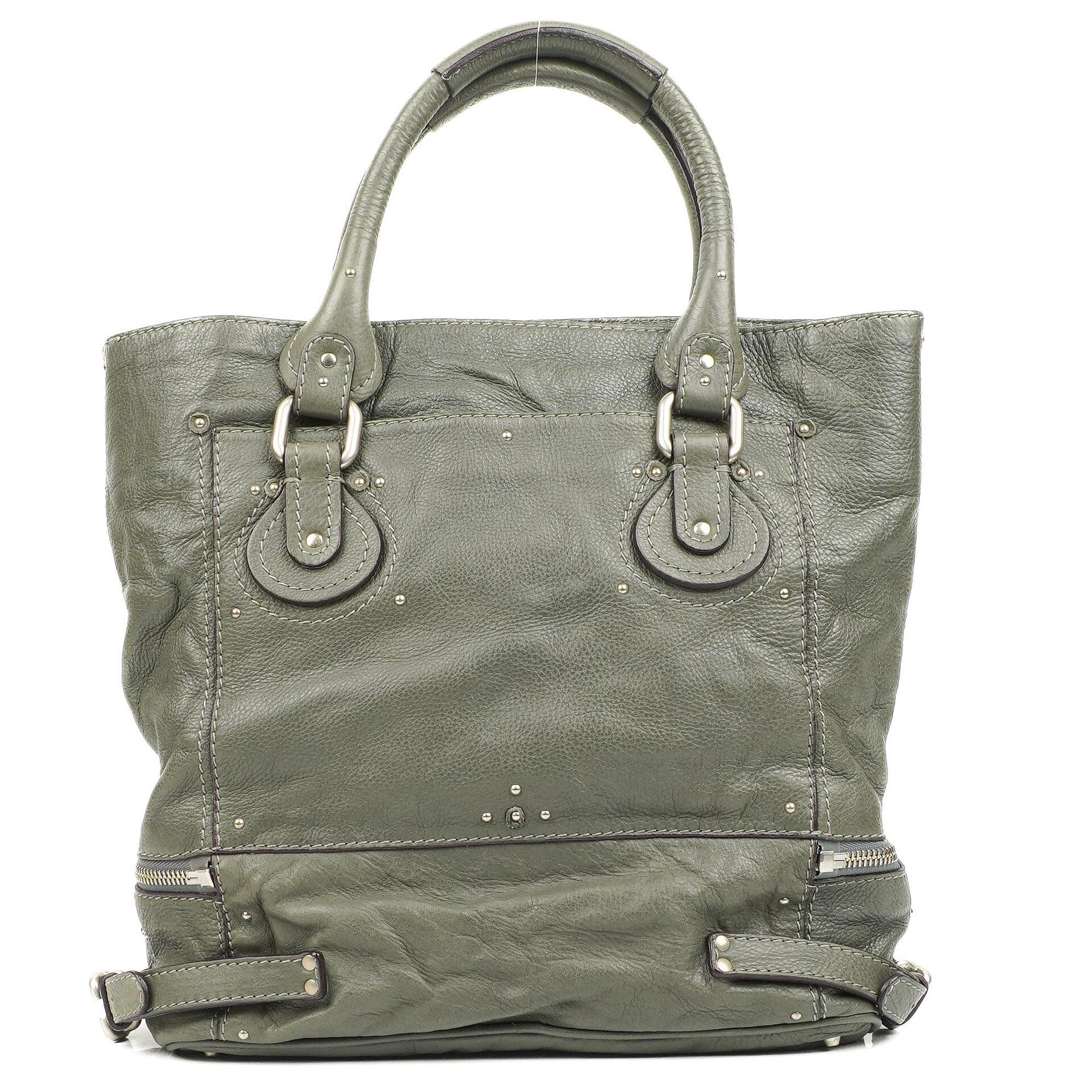 Chloe Paddington Large Craie Leather Tote Bag