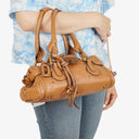 Chloe Paddington Small Brown Calfskin Satchel Bag