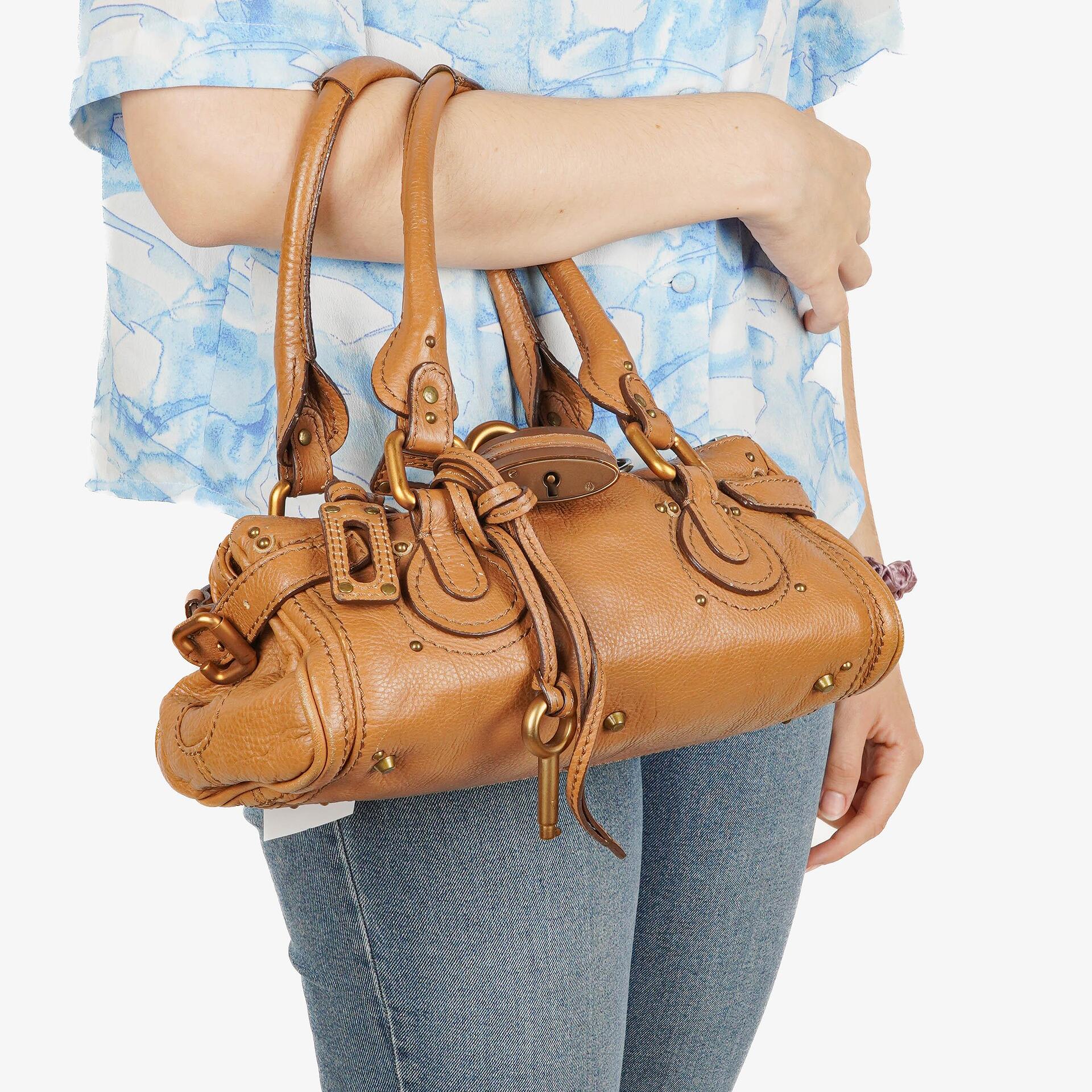 Chloe Paddington Small Brown Calfskin Satchel Bag
