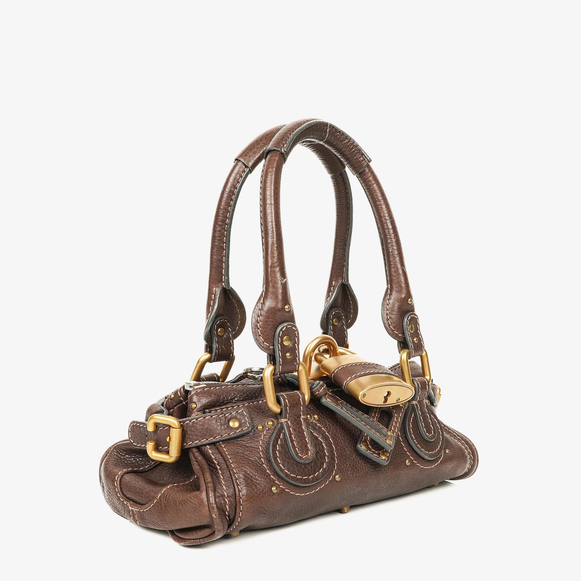 Chloe Paddington Small Brown Leather Satchel Bag
