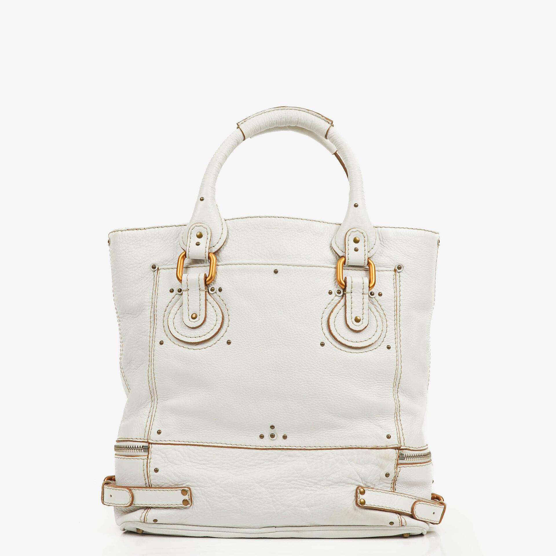 Chloe Paddington White Satchel Bag