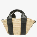Chloe Raffia Smooth Calfskin Small Sense Basket Bag