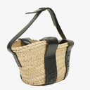 Chloe Raffia Smooth Calfskin Small Sense Basket Bag