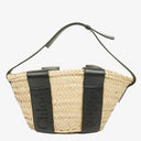 Chloe Raffia Smooth Calfskin Small Sense Basket Bag