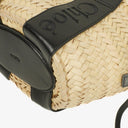 Chloe Raffia Smooth Calfskin Small Sense Basket Bag