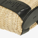 Chloe Raffia Smooth Calfskin Small Sense Basket Bag