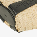 Chloe Raffia Smooth Calfskin Small Sense Basket Bag