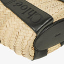 Chloe Raffia Smooth Calfskin Small Sense Basket Bag