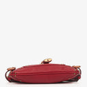Chloe Red Leather Paddington Pochette Bag