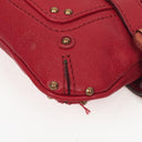 Chloe Red Leather Paddington Pochette Bag