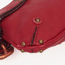 Chloe Red Leather Paddington Pochette Bag