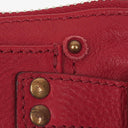 Chloe Red Leather Paddington Pochette Bag