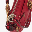 Chloe Red Leather Paddington Pochette Bag