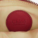 Chloe Red Leather Paddington Pochette Bag
