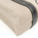 Chloe Small Woody linen Tote Bag