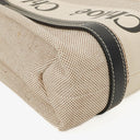 Chloe Small Woody linen Tote Bag
