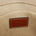 Chloe Small Woody linen Tote Bag Brown