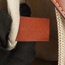Chloe Small Woody linen Tote Bag Brown