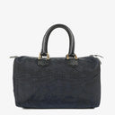 Christian Dior 30 Boston Bag in Navy Nylon