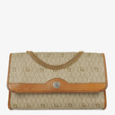 Christian Dior Beige Honeycomb Chain Shouder Bag