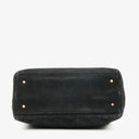 Christian Dior Black Cannage Quilted Suede Leather Lady Dior Bag