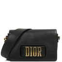 Christian Dior Dio(r)evolution Black Grained Calfskin Flap Bag