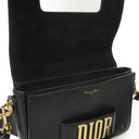 Christian Dior Dio(r)evolution Black Grained Calfskin Flap Bag