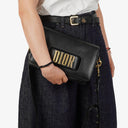 Christian Dior Dio(r)evolution Black Grained Calfskin Flap Bag