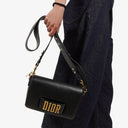 Christian Dior Dio(r)evolution Black Grained Calfskin Flap Bag
