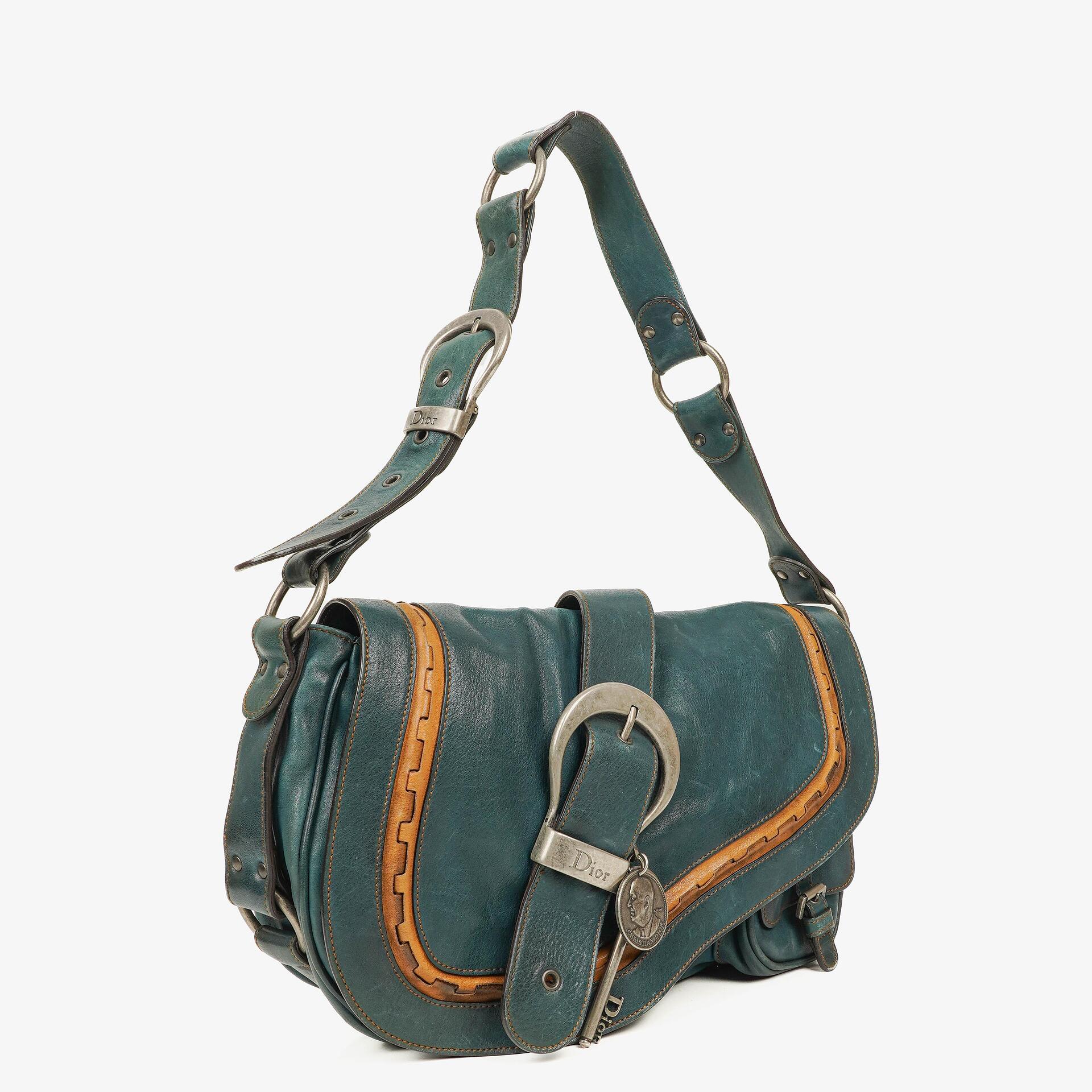 Christian Dior Gaucho Medium Calfskin Double Saddle Bag