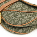 Christian Dior Green Monogram Jacquard Double Saddle Bag