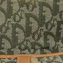 Christian Dior Green Monogram Jacquard Double Saddle Bag