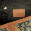 Christian Dior Green Monogram Jacquard Double Saddle Bag