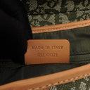 Christian Dior Green Monogram Jacquard Double Saddle Bag