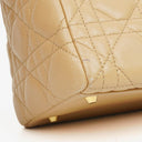 Christian Dior Lady Dior Beige Cannage Quilted Leather Bag