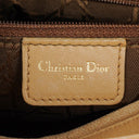 Christian Dior Lady Dior Beige Cannage Quilted Leather Bag