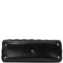 Christian Dior Large Lady Dior Black Cannage Quilted Lambskin Handbag, 2010