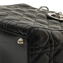 Christian Dior Large Lady Dior Black Cannage Quilted Lambskin Handbag, 2010