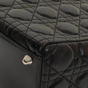Christian Dior Large Lady Dior Black Cannage Quilted Lambskin Handbag, 2010