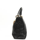 Christian Dior Large Lady Dior Black Cannage Quilted Lambskin Handbag