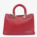 Christian Dior Medium Diorissimo Burgundy Calfskin Tote