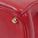Christian Dior Medium Diorissimo Burgundy Calfskin Tote