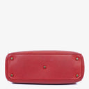 Christian Dior Medium Diorissimo Burgundy Calfskin Tote