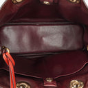 Christian Dior Medium Diorissimo Burgundy Calfskin Tote