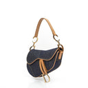 Christian Dior Medium Saddle Bag Blue Denim
