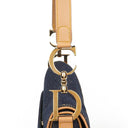 Christian Dior Medium Saddle Bag Blue Denim