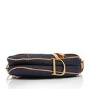 Christian Dior Medium Saddle Bag Blue Denim