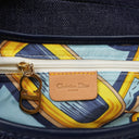 Christian Dior Medium Saddle Bag Blue Denim