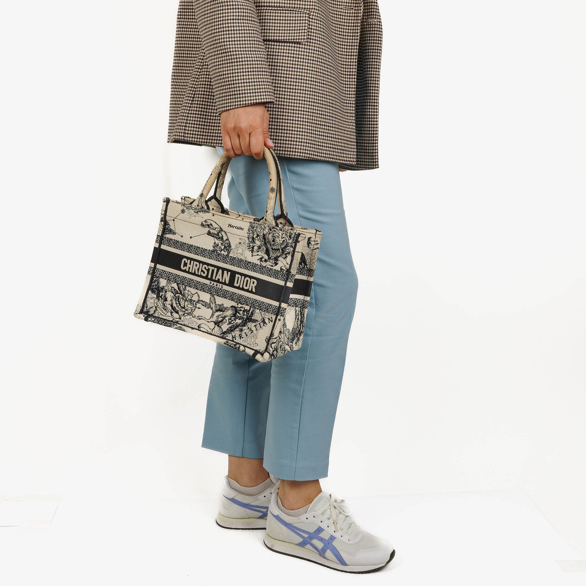 Christian Dior Toile de Jouy Book Zodiac Tote Bag