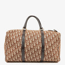 Christian Dior Trotter 40 Vintage Brown Boston Bag